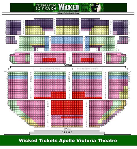 seatplan wicked|Seating Plan for Wicked at Apollo Victoria Theatre .